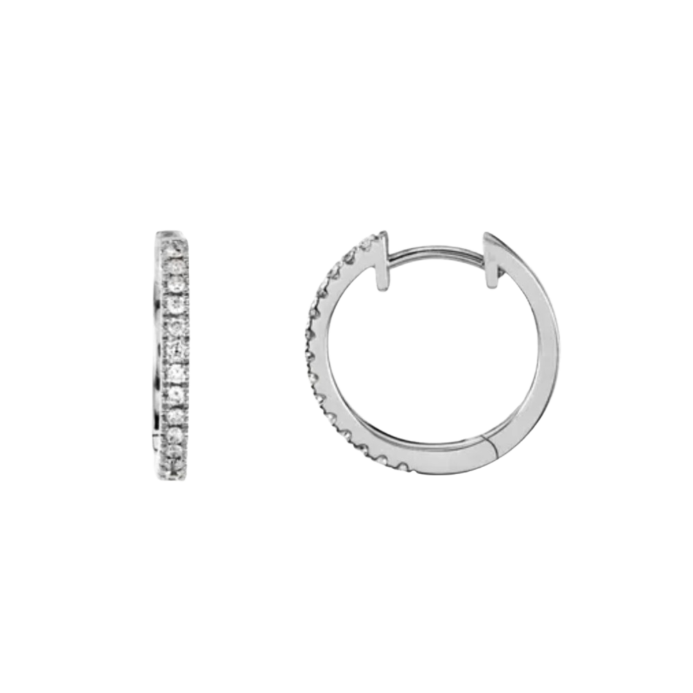 Diamond Hoop Earrings