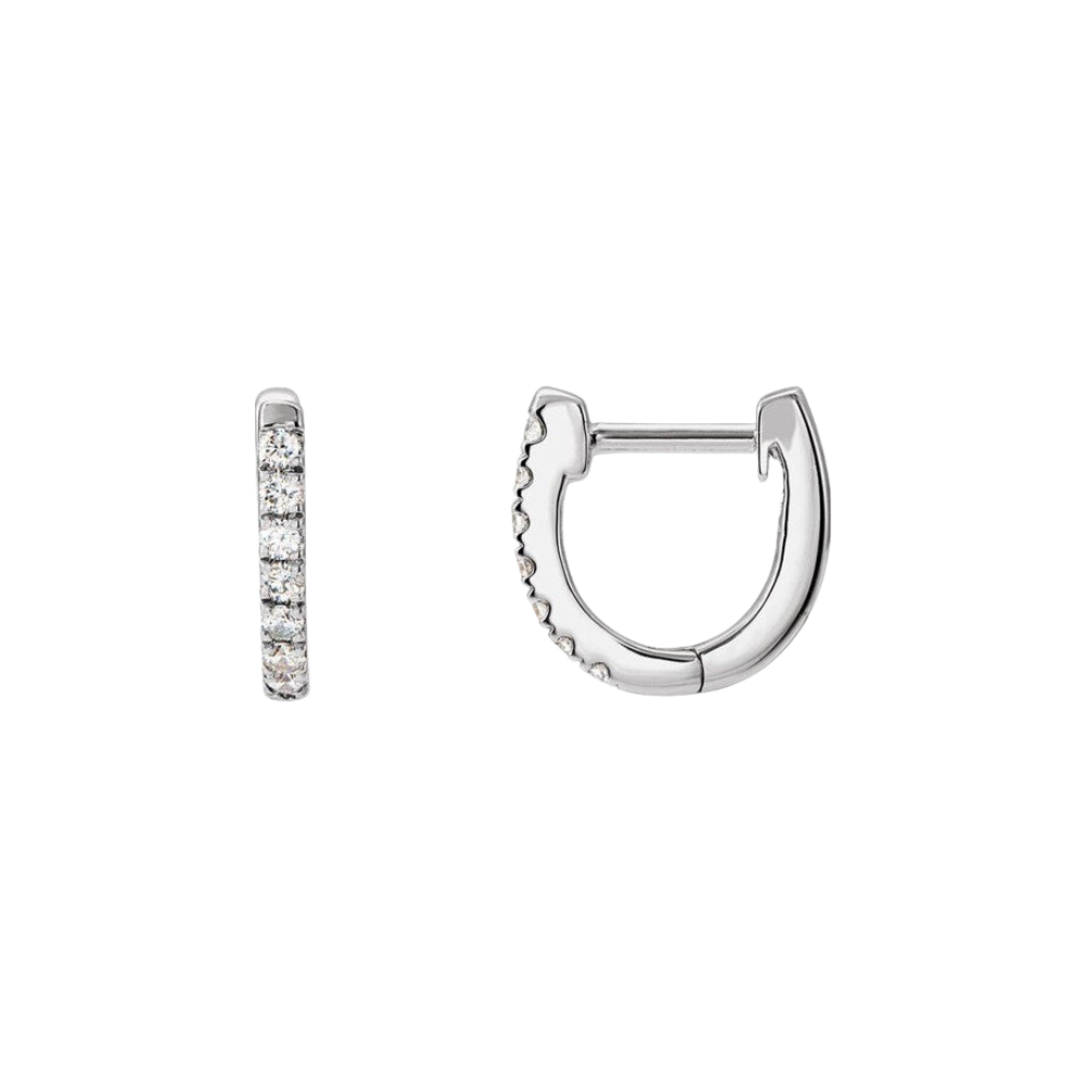 Diamond Hoop Earrings