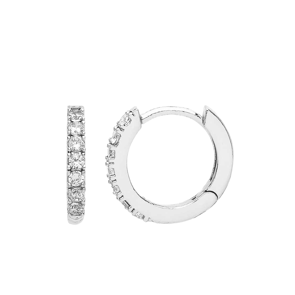 Diamond Hoop Earrings