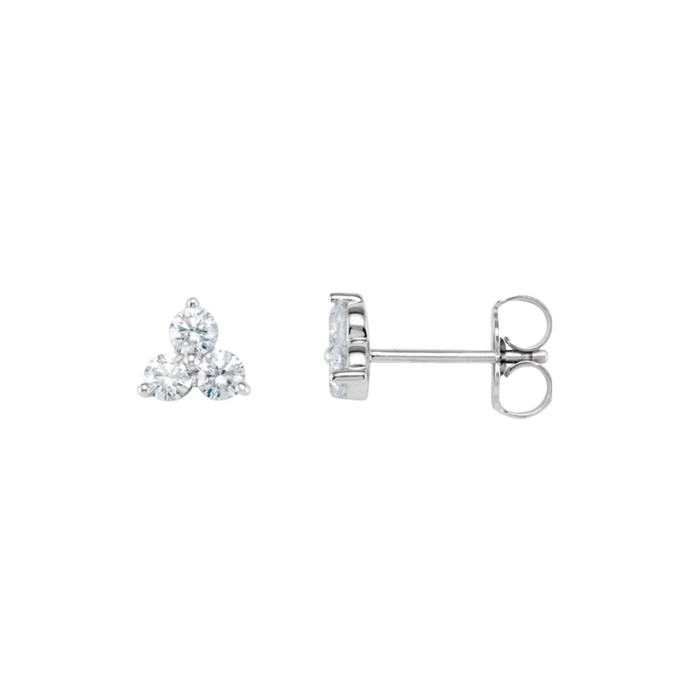 Pyramid Stud Earring