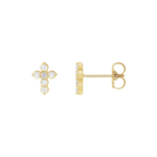 Diamond Cross/Religious Studs